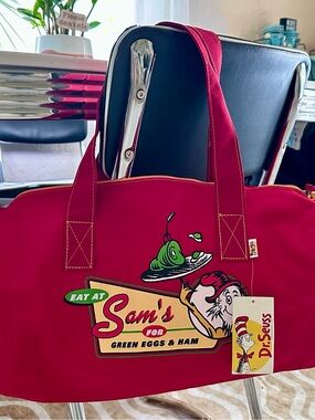 NWT VINTAGE 1994: Dr. Seuss Eat at Sam’s - Green Eggs & Ham Duffel/Travel Bag